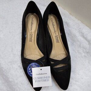 Croft & Barrow Suede Kitten Heel Pumps – Size 7